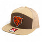 Chicago Bears 3D Snapback Seven-Panel Flat Bill Trucker Hat- Brown/ Tan