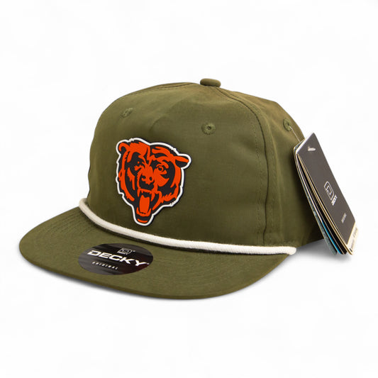 Chicago Bears 3D Classic Rope Hat- Olive/ White