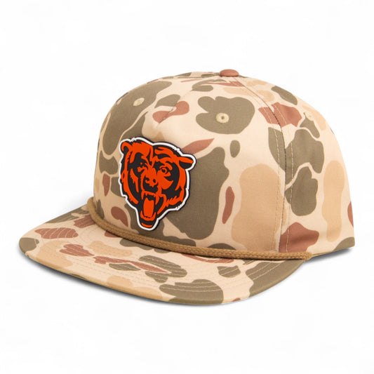 Chicago Bears 3D Umpqua Rope Hat- Harvest Duck Camo/ Light Brown