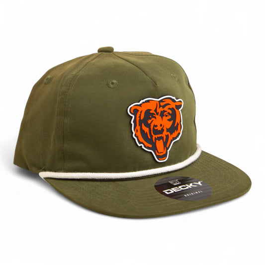 Chicago Bears 3D Classic Rope Hat- Olive/ White