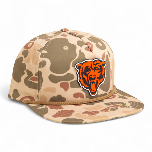 Chicago Bears 3D Umpqua Rope Hat- Harvest Duck Camo/ Light Brown