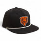 Chicago Bears 3D Perforated Rope Hat- Black/ White