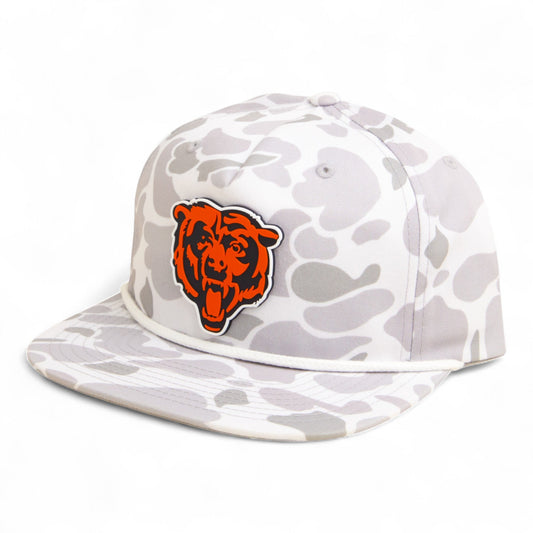 Chicago Bears 3D Umpqua Rope Hat- Blizzard Duck Camo/ White