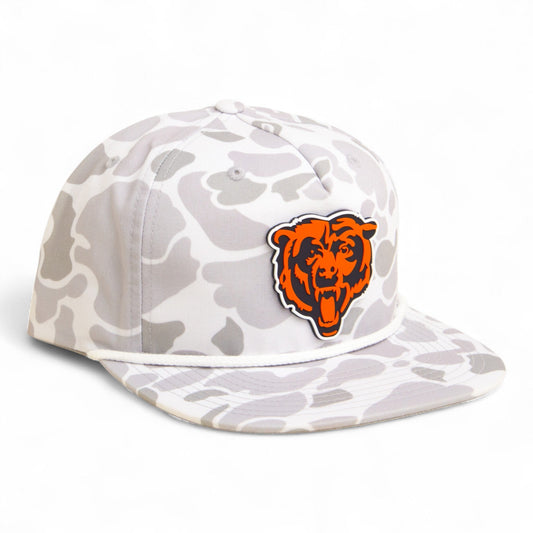 Chicago Bears 3D Umpqua Rope Hat- Blizzard Duck Camo/ White