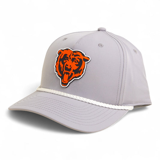 Chicago Bears 3D Five Panel Classic Rope Hat- Grey/ White