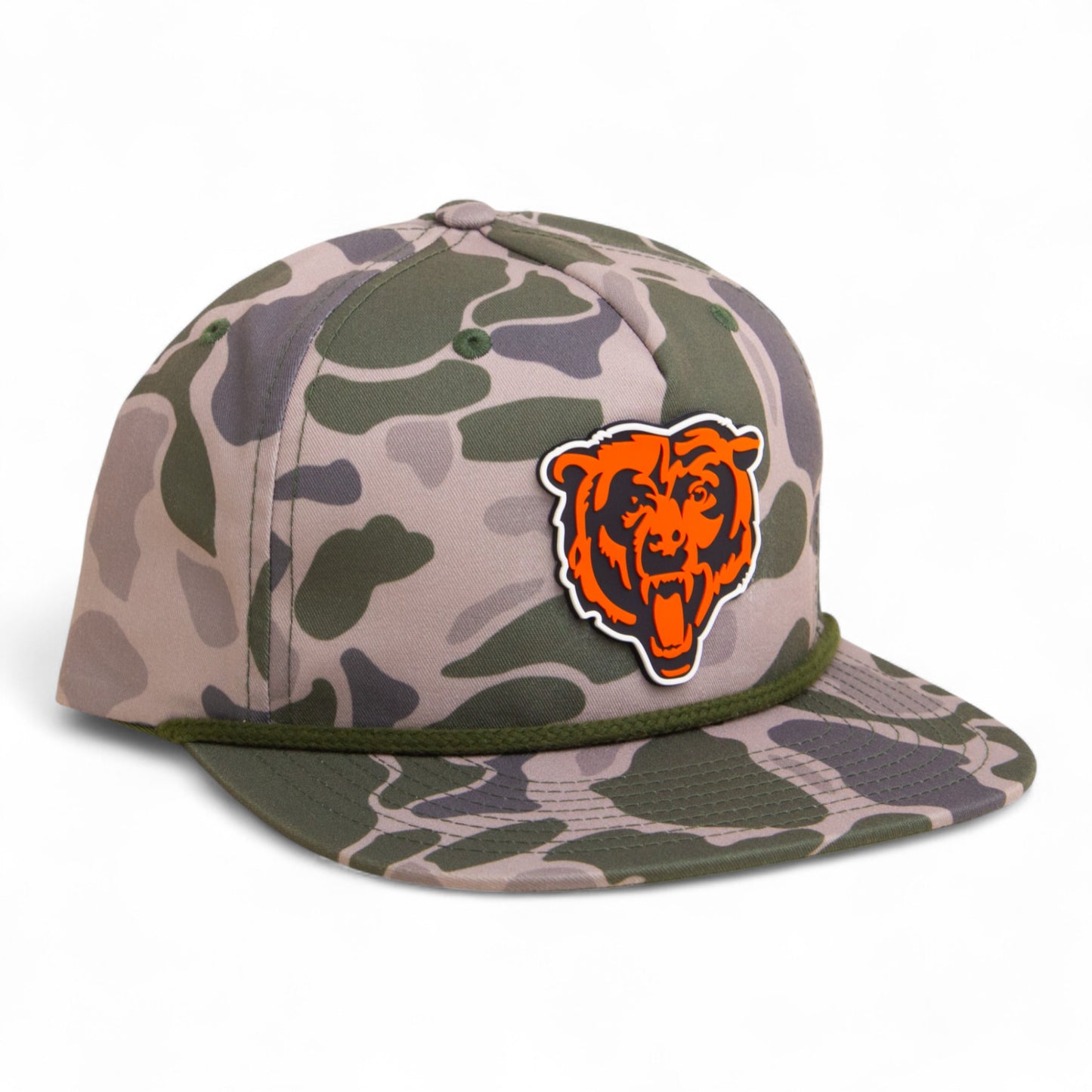 Chicago Bears 3D Umpqua Rope Hat- Marsh Duck Camo/ Olive Green