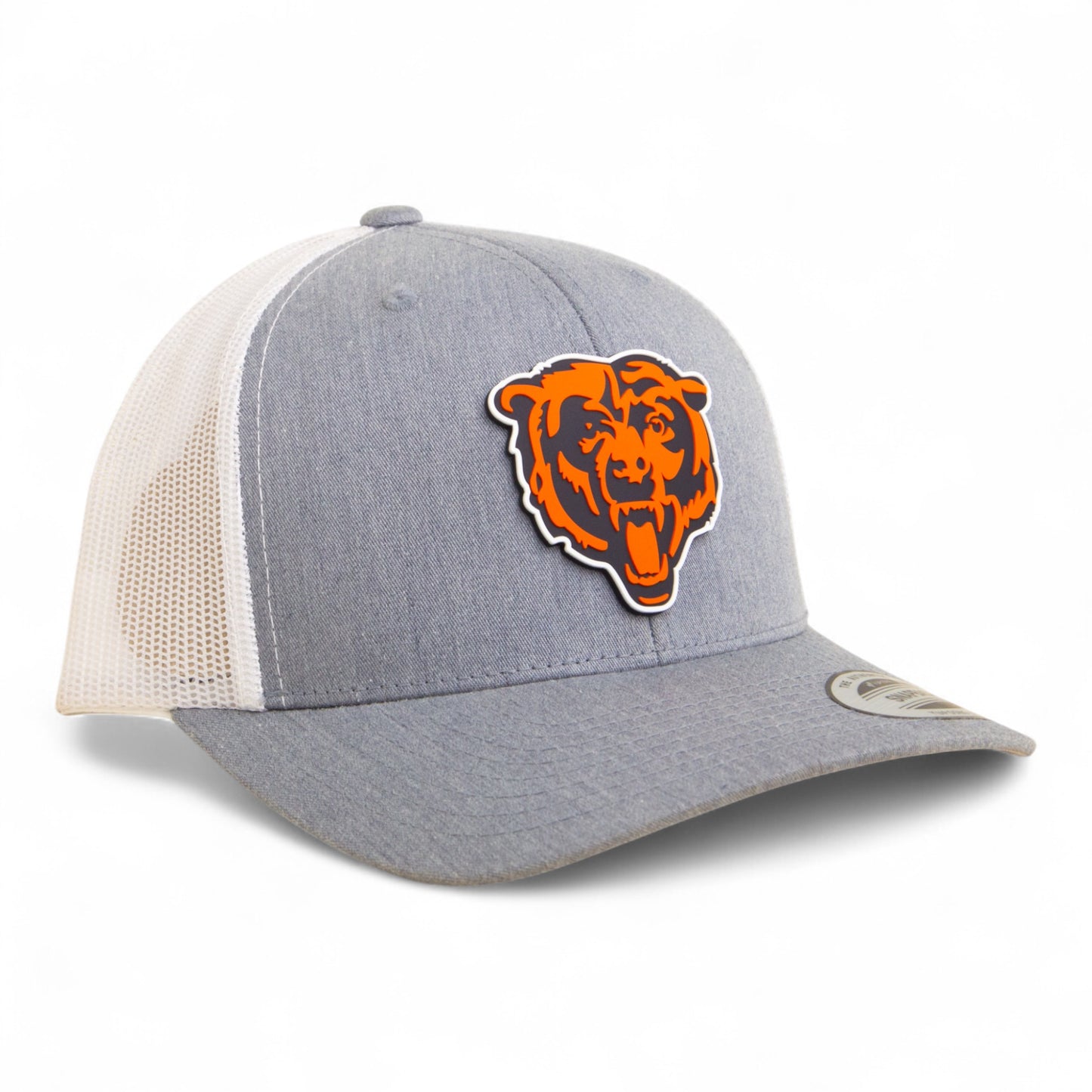 Chicago Bears 3D YP Snapback Trucker Hat- Heather Grey/ White