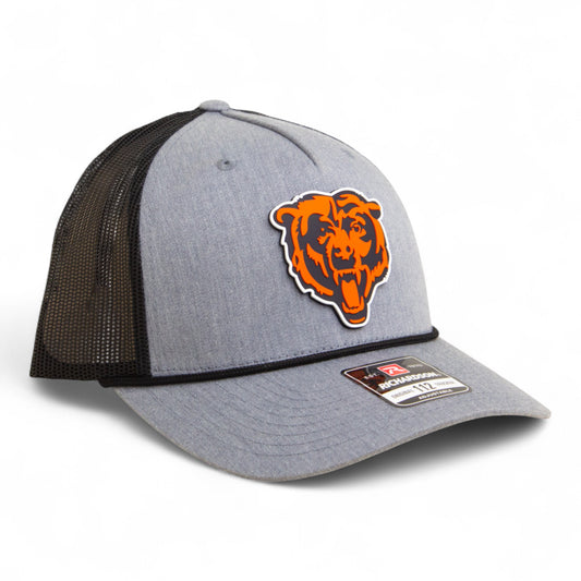 Chicago Bears 3D Snapback Trucker Rope Hat- Heather Grey/ Black