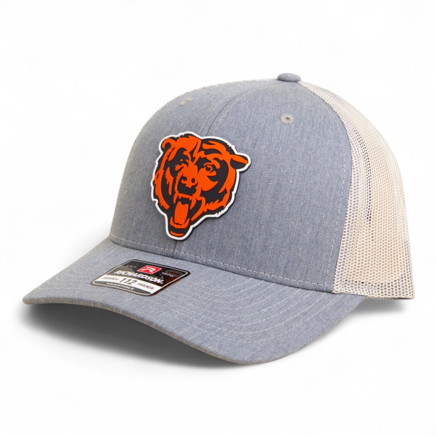Chicago Bears 3D Snapback Trucker Hat- Heather Grey/ Light Grey