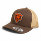 Chicago Bears 3D YP Snapback Trucker Hat- Brown/ Tan
