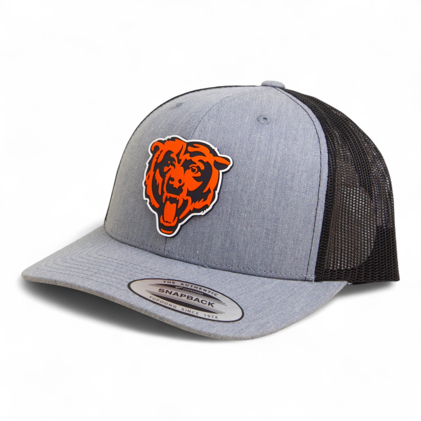 Chicago Bears 3D YP Snapback Trucker Hat- Heather Grey/ Black