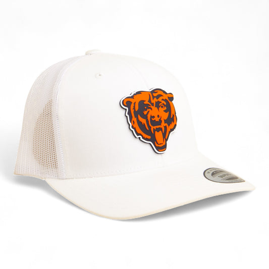 Chicago Bears 3D YP Snapback Trucker Hat- White