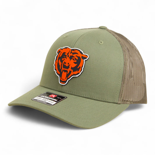 Chicago Bears 3D Snapback Trucker Hat- Loden