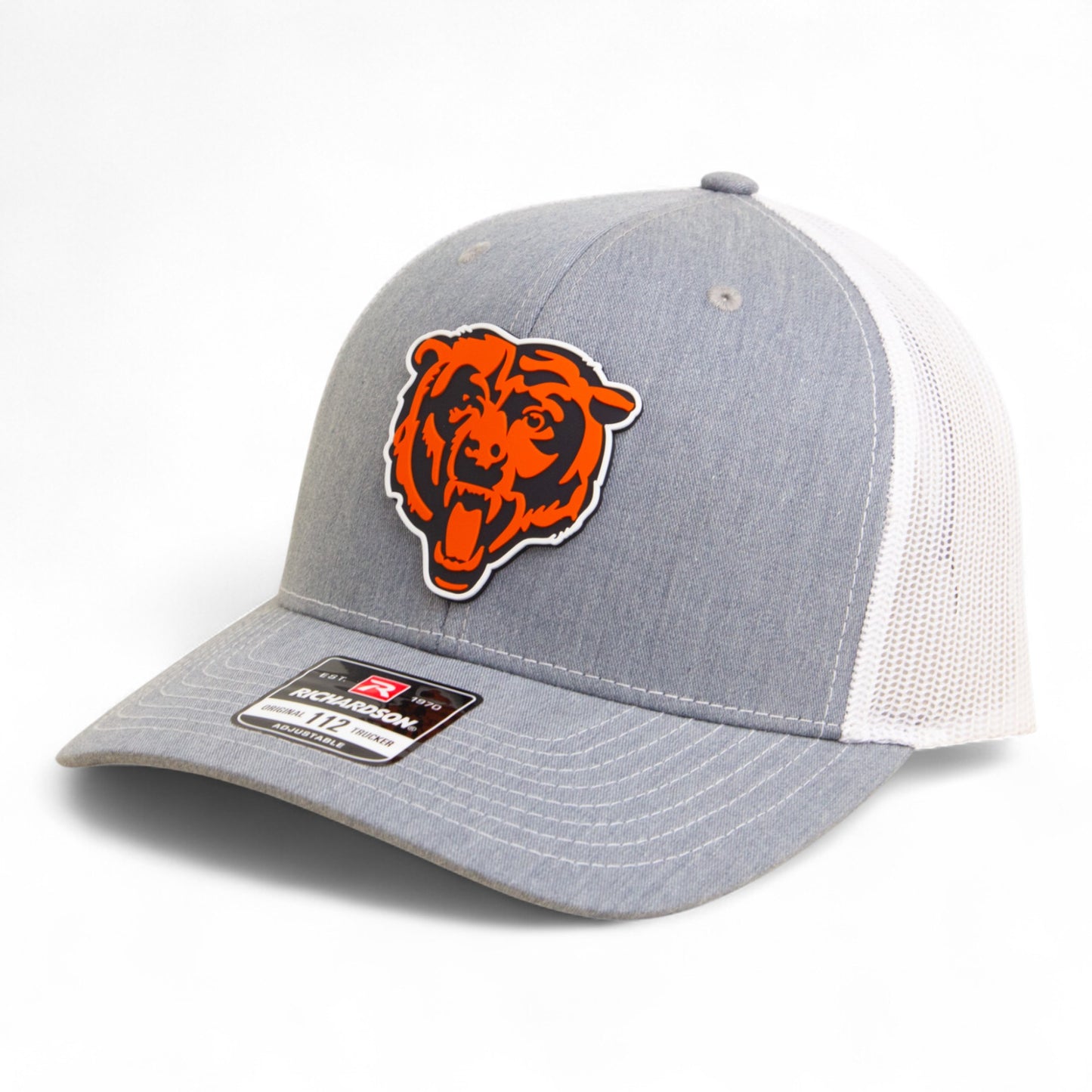 Chicago Bears 3D Snapback Trucker Hat- Heather Grey/ White