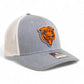 Chicago Bears 3D Snapback Trucker Hat- Heather Grey/ White