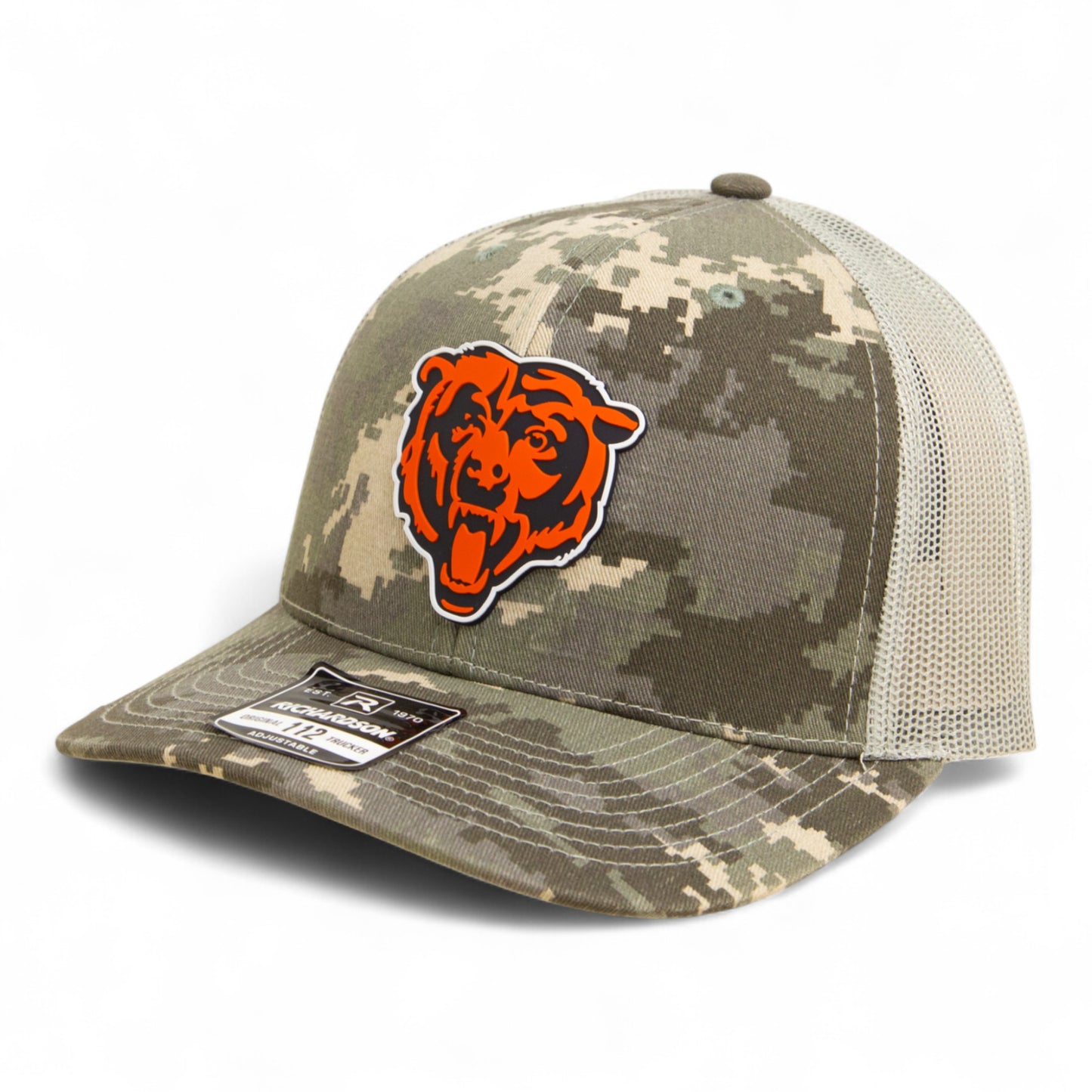 Chicago Bears 3D Snapback Trucker Hat- Military Digital Camo