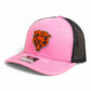 Chicago Bears 3D Snapback Trucker Hat- Pink/ Black