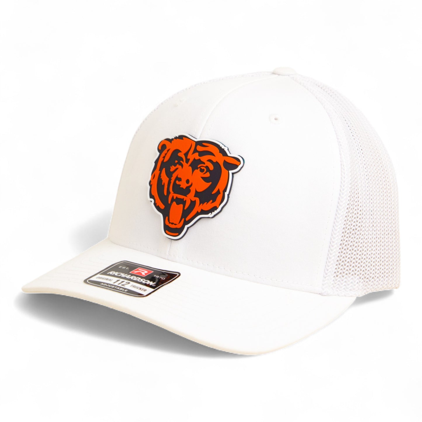 Chicago Bears 3D Snapback Trucker Hat- White