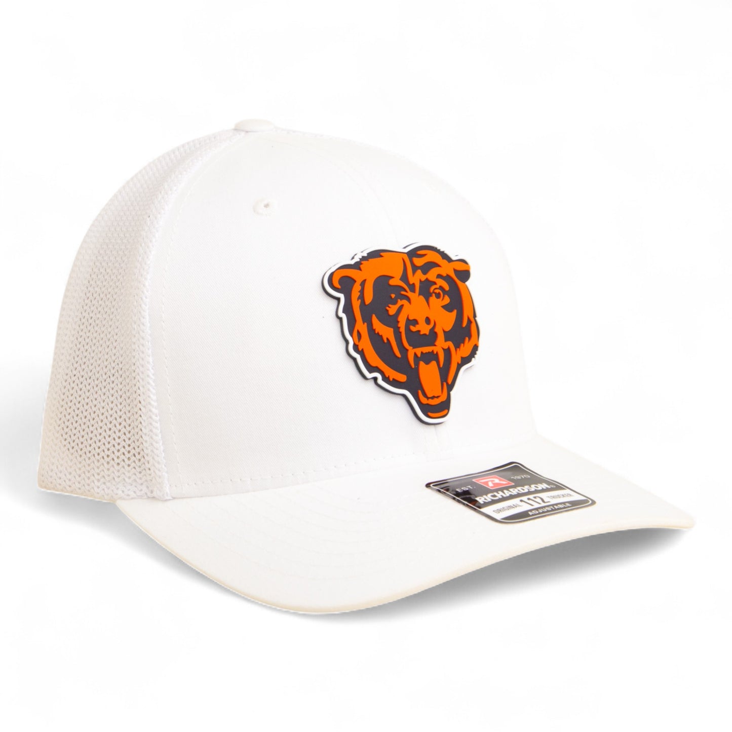 Chicago Bears 3D Snapback Trucker Hat- White