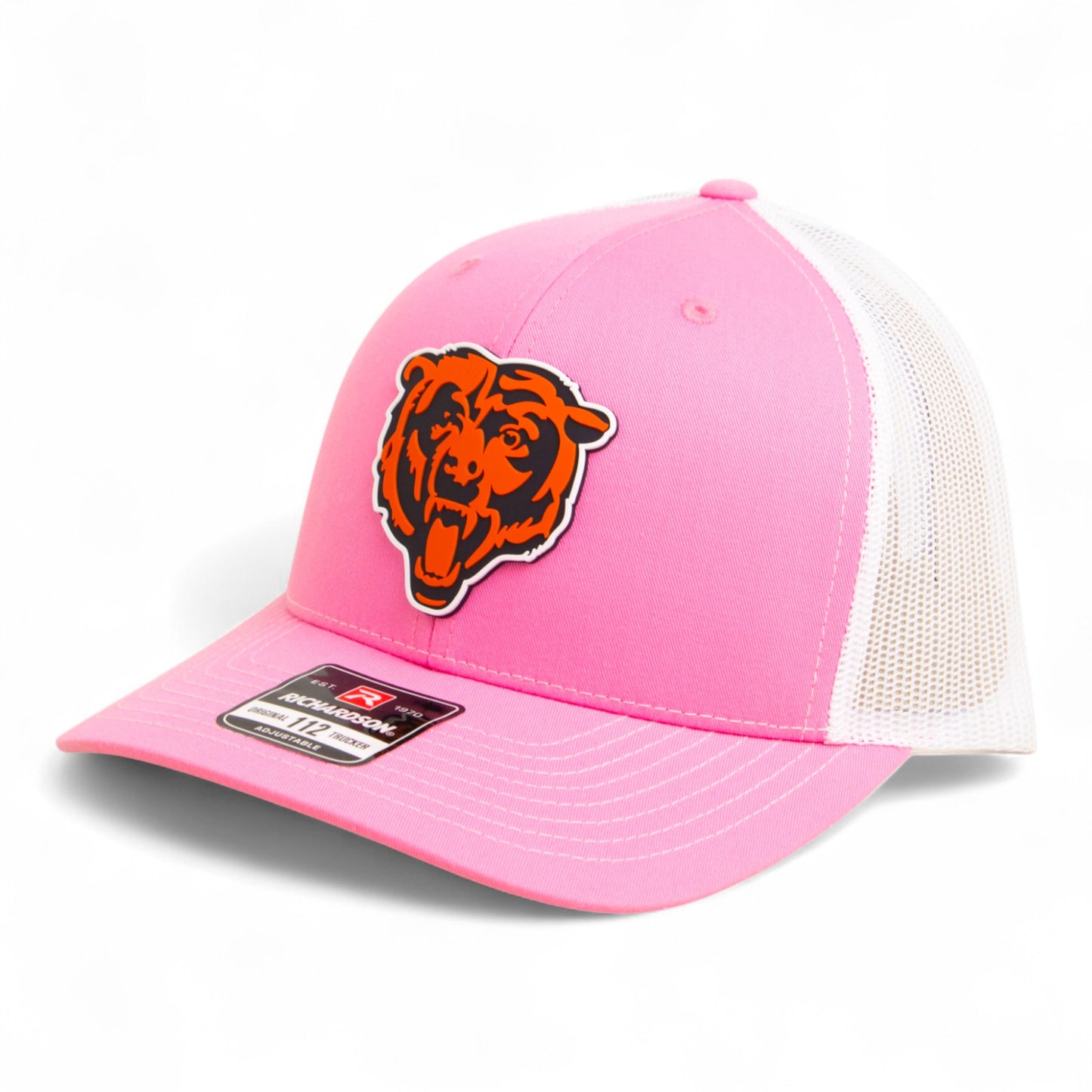 Chicago Bears 3D Snapback Trucker Hat- Pink/ White