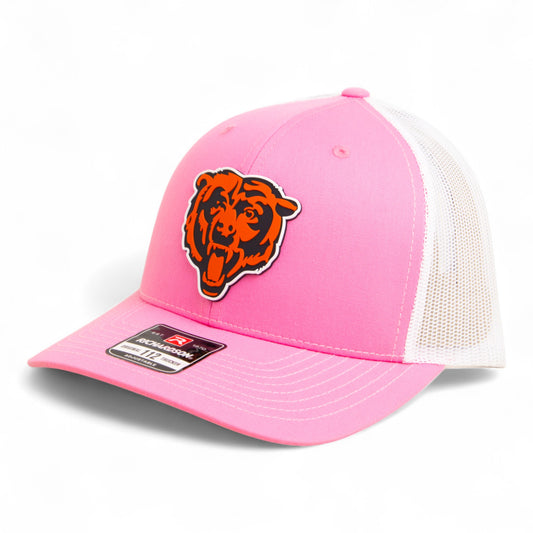 Chicago Bears 3D Snapback Trucker Hat- Pink/ White