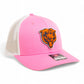 Chicago Bears 3D Snapback Trucker Hat- Pink/ White