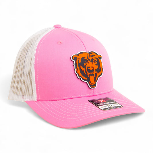 Chicago Bears 3D Snapback Trucker Hat- Pink/ White