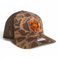 Chicago Bears 3D Snapback Trucker Hat- Bark Duck Camo/ Brown