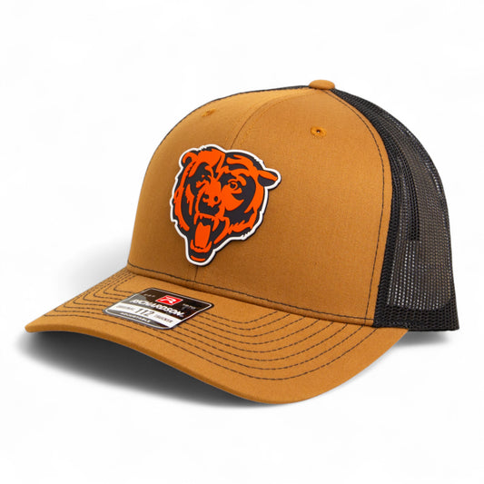 Chicago Bears 3D Snapback Trucker Hat- Caramel/ Black