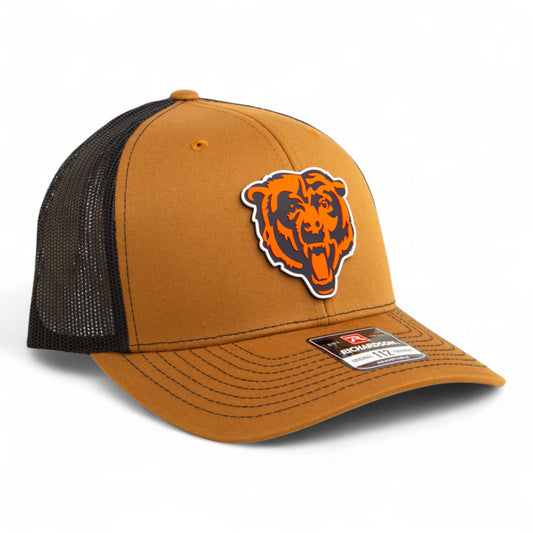 Chicago Bears 3D Snapback Trucker Hat- Caramel/ Black