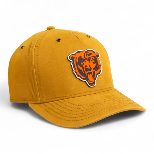 Chicago Bears 3D Snapback Canvas Hat- Wheat