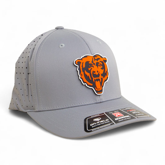 Chicago Bears 3D Laser Perf R-Flex Cap- Grey