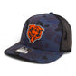 Chicago Bears 3D Snapback Trucker Hat- Admiral Duck Camo/ Black