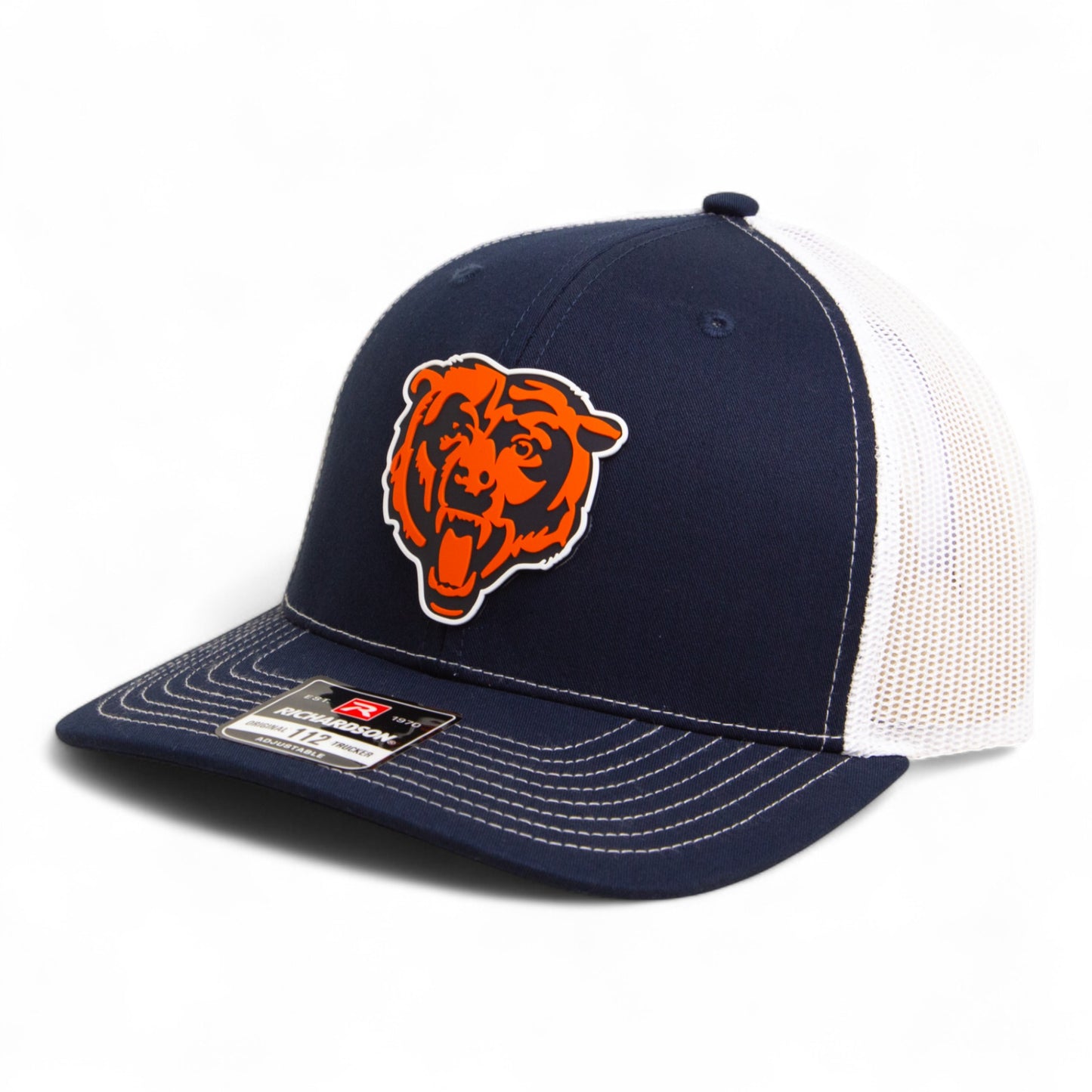 Chicago Bears 3D Snapback Trucker Hat- Navy/ White