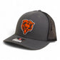 Chicago Bears 3D Snapback Trucker Hat- Charcoal/ Black