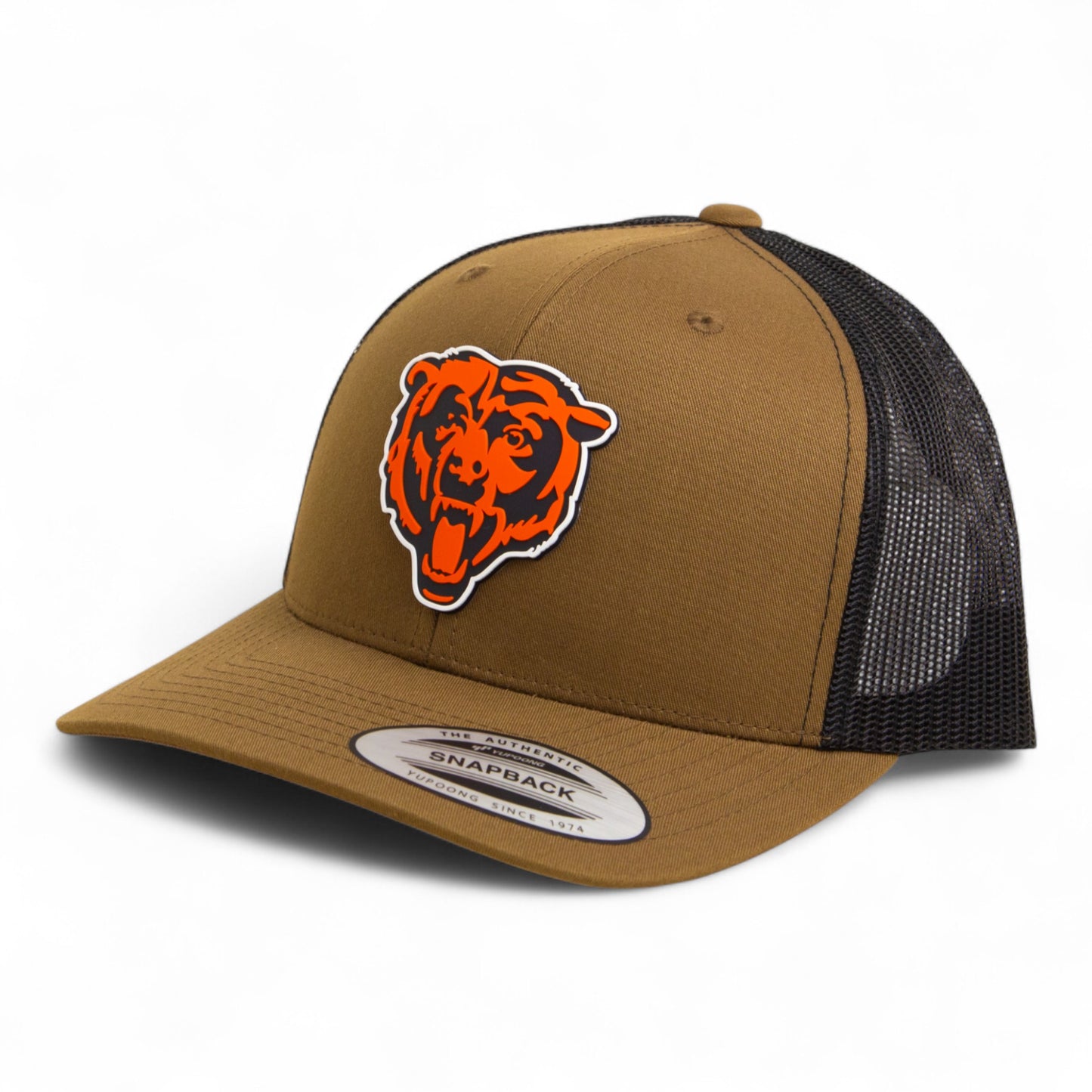 Chicago Bears 3D YP Snapback Trucker Hat- Coyote/ Black