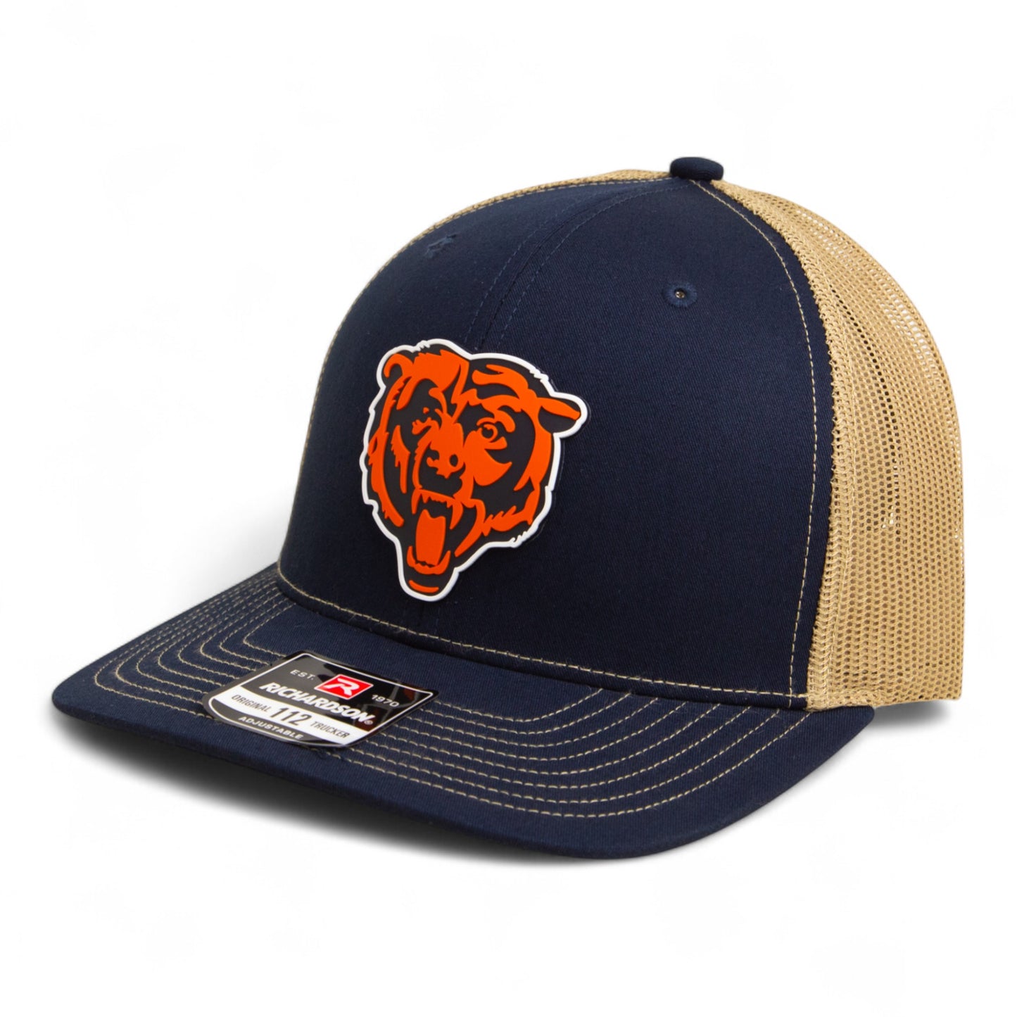 Chicago Bears 3D Snapback Trucker Hat- Navy/ Tan