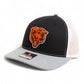 Chicago Bears 3D Snapback Trucker Hat- Black/ White/ Heather Grey