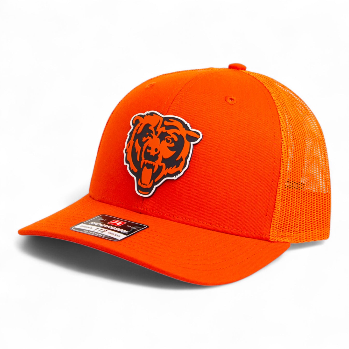 Chicago Bears 3D Snapback Trucker Hat- Orange