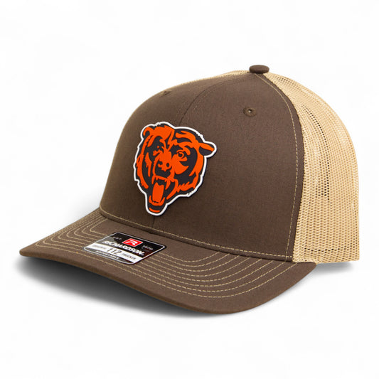 Chicago Bears 3D Snapback Trucker Hat- Brown/ Tan