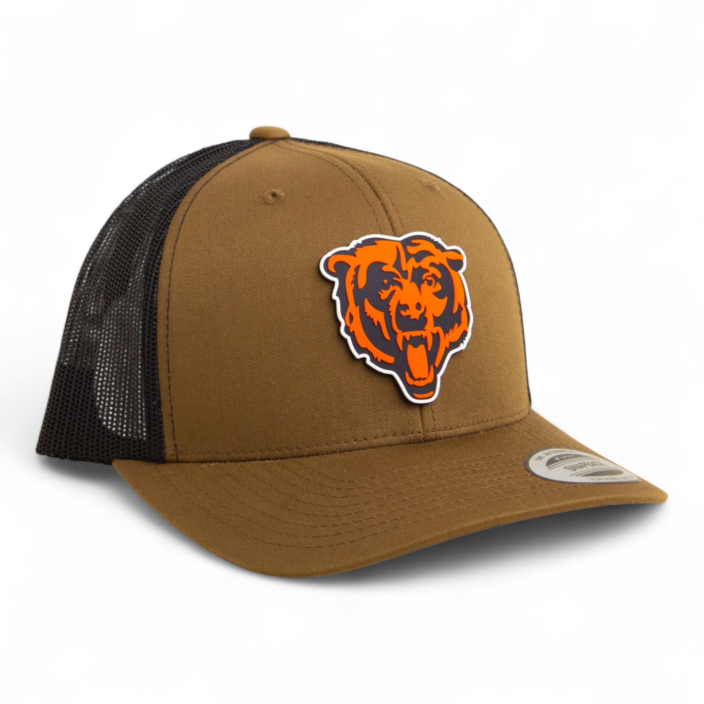 Chicago Bears 3D YP Snapback Trucker Hat- Coyote/ Black