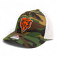 Chicago Bears 3D Snapback Trucker Hat- Army Camo/ White