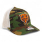Chicago Bears 3D Snapback Trucker Hat- Army Camo/ White