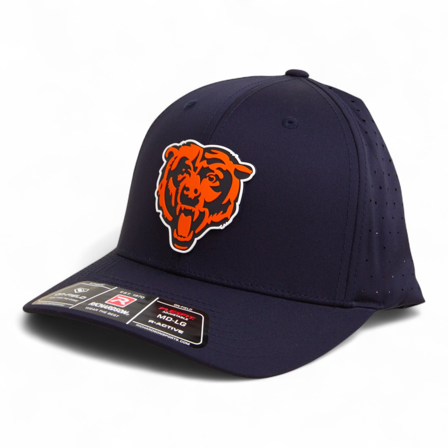 Chicago Bears 3D Laser Perf R-Flex Cap- Navy