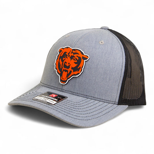 Chicago Bears 3D Snapback Trucker Hat- Heather Grey/ Black