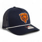 Chicago Bears 3D Snapback Trucker Rope Hat- Navy/ White