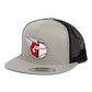 Cleveland Guardians 3D YP Snapback Flat Bill Trucker Hat- Silver/ Black