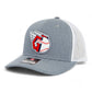 Cleveland Guardians 3D Snapback Trucker Hat- Heather Grey/ White