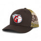 Cleveland Guardians 3D Snapback Trucker Hat- Brown/ Desert Camo