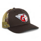 Cleveland Guardians 3D Snapback Trucker Hat- Brown/ Desert Camo